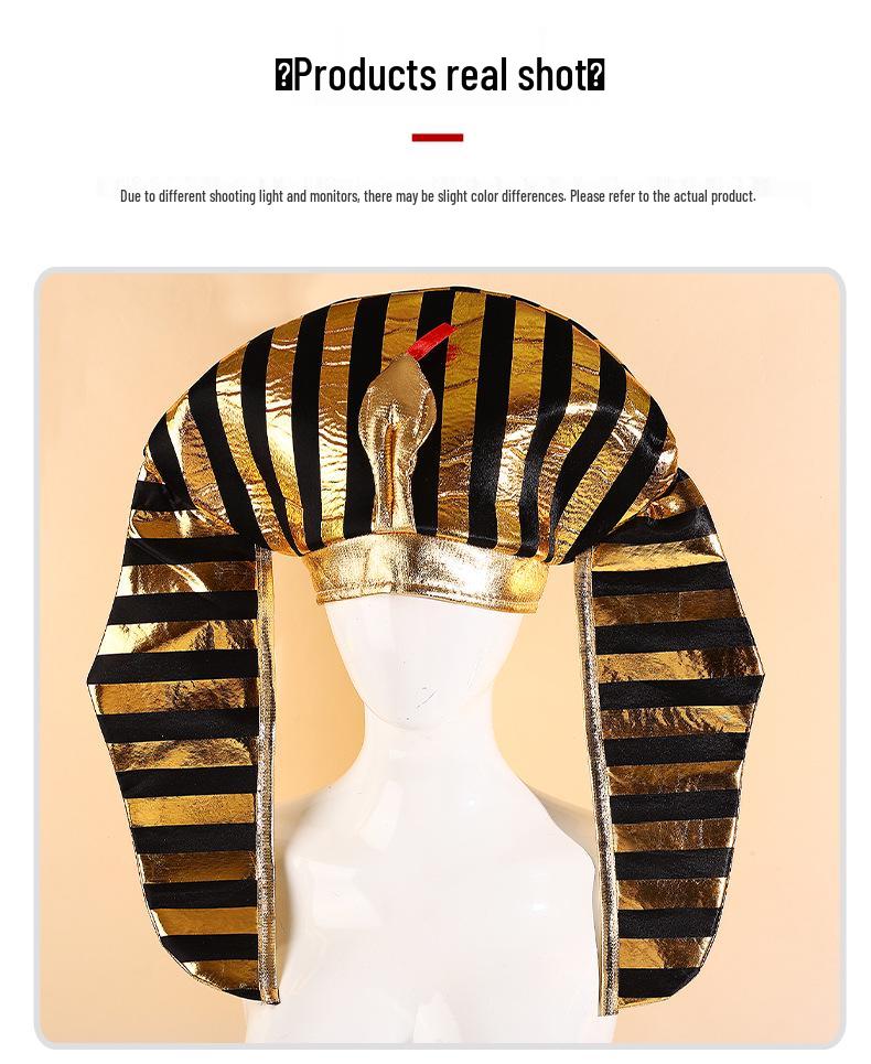 Egyptian Pharaoh Halloween Party Hat with Snake Design