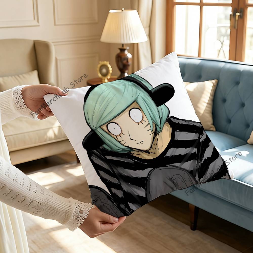 NNyon RanfrenS Fanart Pillow Case Plush Fabric Soft Pillowcase Double Sided Print Sofa Cushion Cover Throw