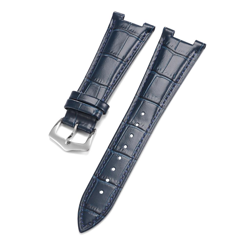 

25*13мм Ремешок для часов из натуральной кожи для Patek Philippe Nautilus 5711/5712, узор «бамбук», ремешок для часов из коровьей кожи, золотая пряжка, браслет 25mm x 13mm