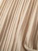 Women's Mid-Length A-Line Cashmere Knit Skirt - High-Waisted, Ribbed, Slimming, Pleated, Versatile.