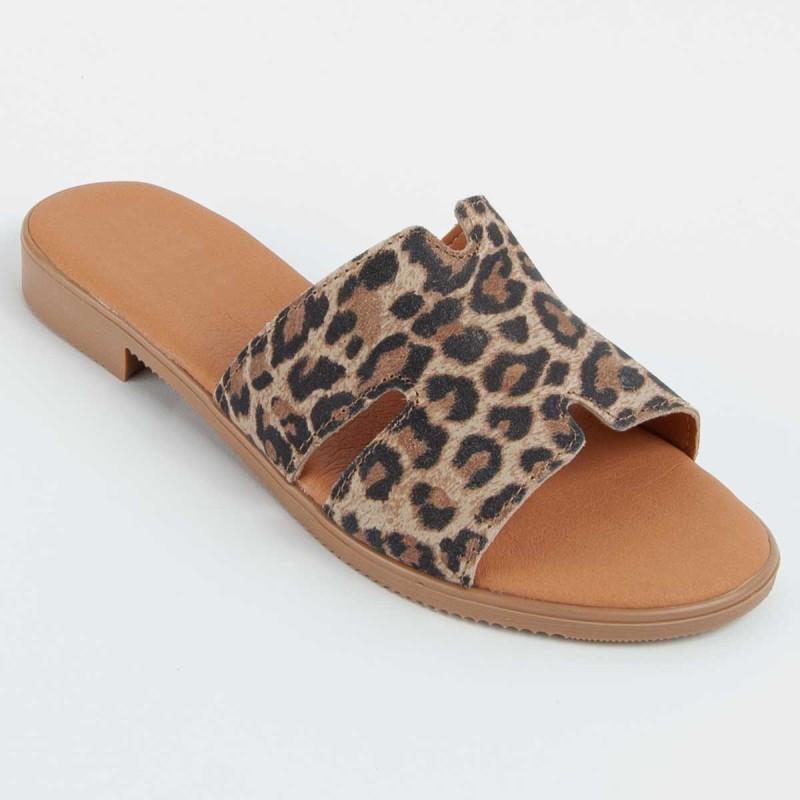 Sandalia De Piel Para Mujer. Purapiel Hacca4 102717