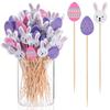 100pcs Easter-themed Fruit Skewers For Bars And Restaurants, Disposable Skewers