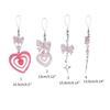 Lovely Bowknot Heart Cross Star Phone Charm Straps Car Keys Hanging Pendants Bag Decoration Lanyard Purse Accessories
