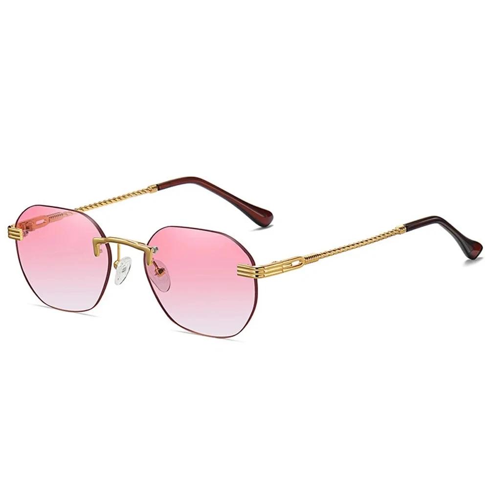 Classic Retro Sunglasses For Men And Women - Metal Gold Black Brown Shades