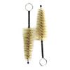 Mouthpiece Cleaning Brush 2 Pcs Wind Instrument Brown Natural Mane Brush for Saxophone Clarinet Trumpet Flute Accessories