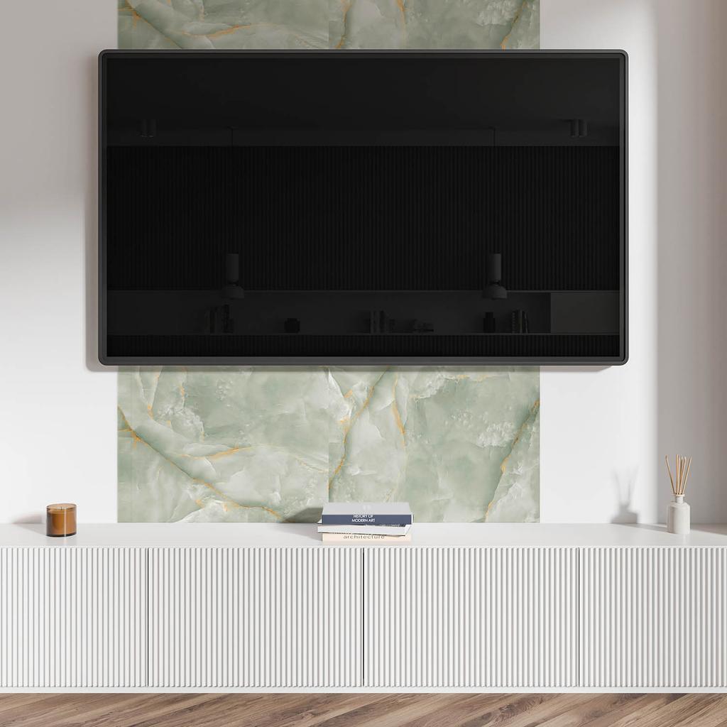 Samoprzylepna Dekoracja Winylowa Na Ścianę 120X60 Cm Naturalny Wzór Marmuru