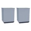 VidaXL Planters 2 Pcs Light Grey 30x30x37 Cm Polypropylene 364181