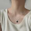 Sea Blue Stone Women Necklace Light Luxury Oval Aquamarine Pendant Collar Chain Moonlight Stone Fashion Jewelry