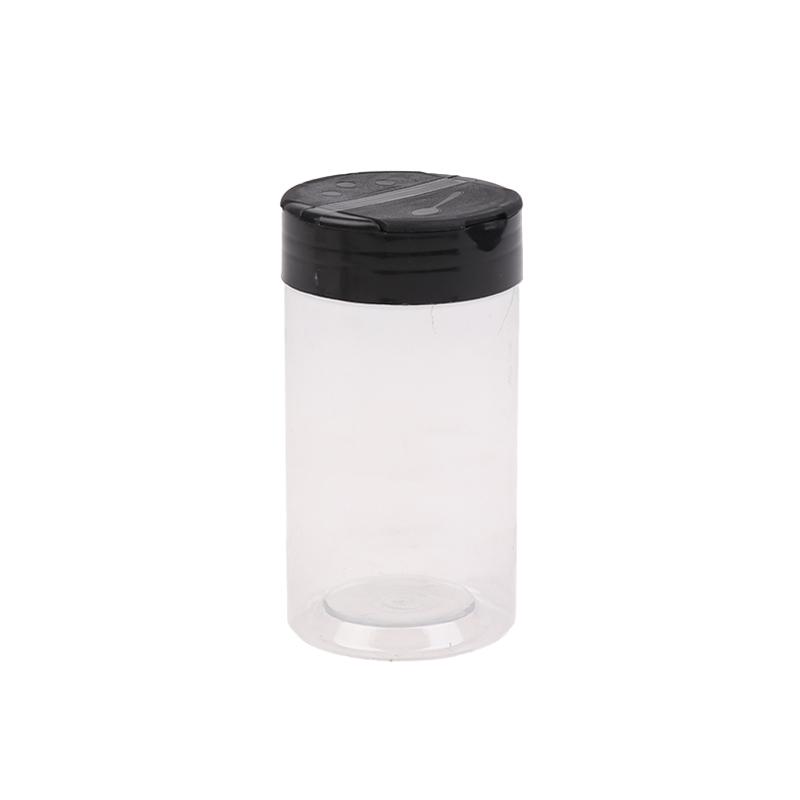 5/6 Pcs Durable Plastic Seasoning Jar, Portable Salt Cellar, Empty Pepper Shaker, Double Flip-Top Transparent Seasoning Jar
