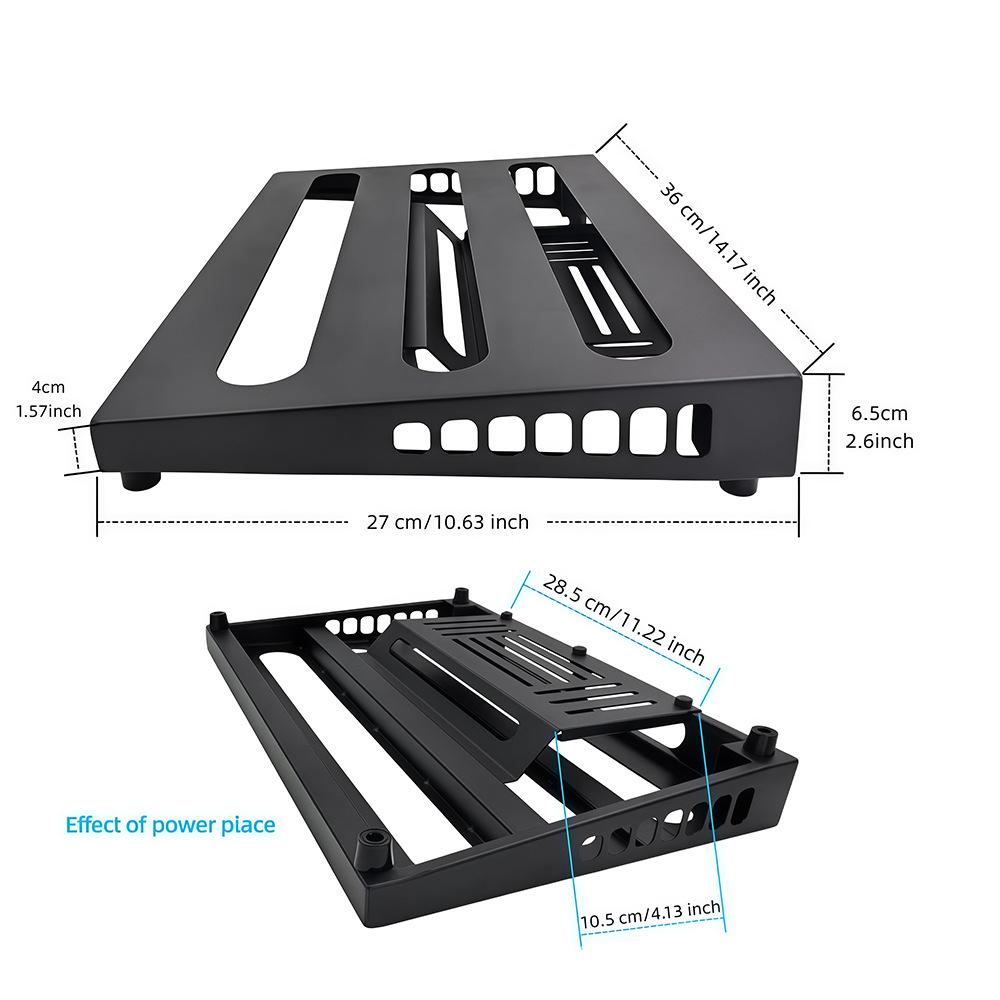 Enhanced Electric Guitar Effects Pedal Board with Stand - Guitar Instrument Accessory