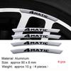 4 PCS Aluminum 4 Matic Car Badge Styling Wheel Hub Rims Decor Stickers