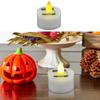Solar Powered Tea Candles LED Dusk To Dawn Lighting Sensor Smokeless Outdoor Lighting Reusable Waterproof Flameless Candles