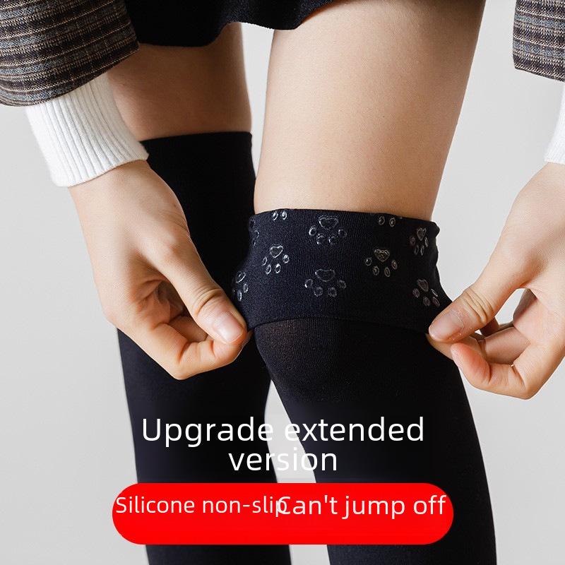 3D Cat Paw Silicone Thigh-High Socks - Cute Anime Lolita JK Style