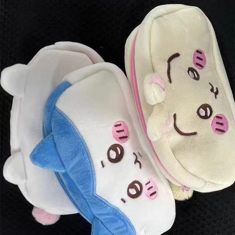 Kawaii Chiikawa Plyšové Puzdro na Ceruzky Usagi Taška na Písacie Potreby Peňaženka Kozmetická Taška Školské Potreby pre Študentov Úložná Taška