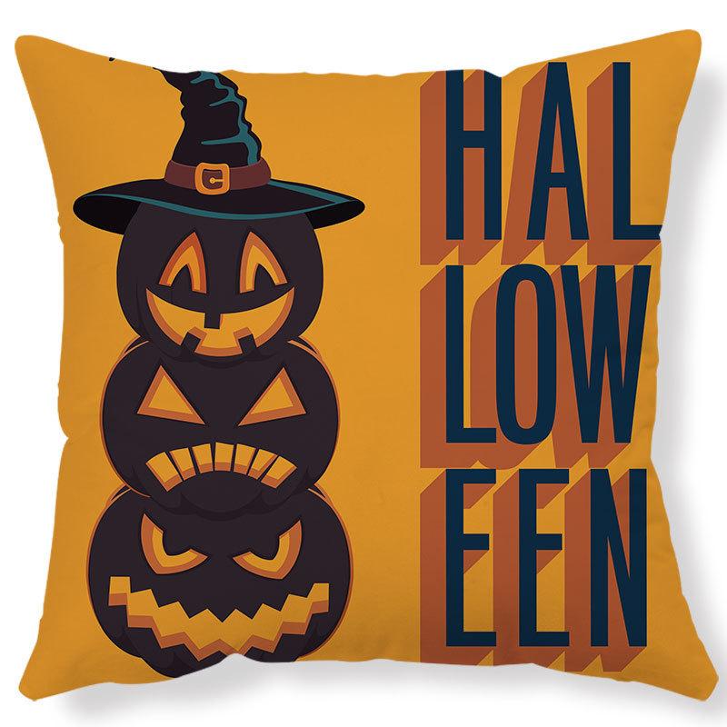 Pumpkin Collection Halloween Themed Pillowcase Sofa Cushion Cover Holiday Gift Party Decoration Home Decor