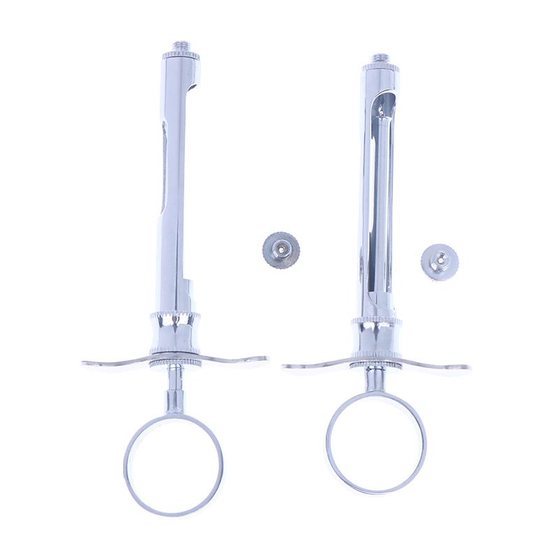 Stainless Steel Dental Aspirating Syringe Gun Hook-Headed Sharp Head Dentist Injector Surgical Instruments Tool Dental Supplies
