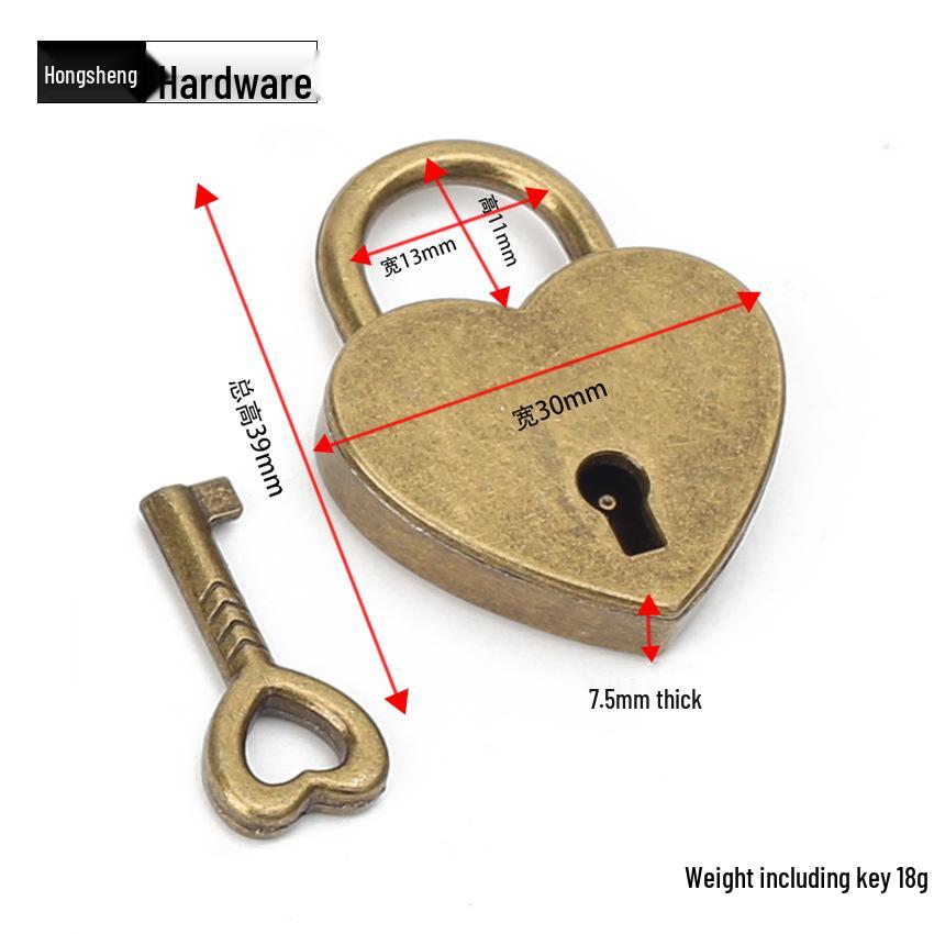 Luxe Hartvormig Hangslot Sleutelhanger: Qixi Koppel Cadeau & Sieraden Accessoire