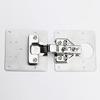 Cabinet Door Hinges Repair Set of 2 Includes 1 Plates and 12 Screws Stainless Steel Materials for Long Time Use