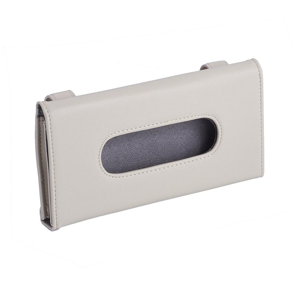 Universal Car Sun Visor Tissue Box PU Hanging Type Tissue Cover Auto Clip Holder Paper Napkin Holder Accessories