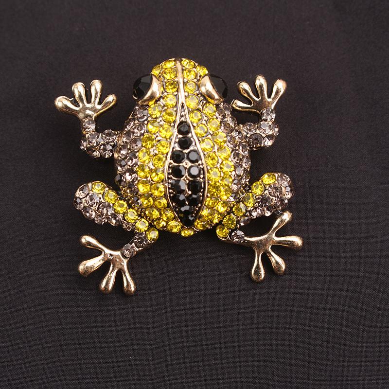Frog Brooch Pin Fashion Animal Alloy Decorative Jewelry For Women Men