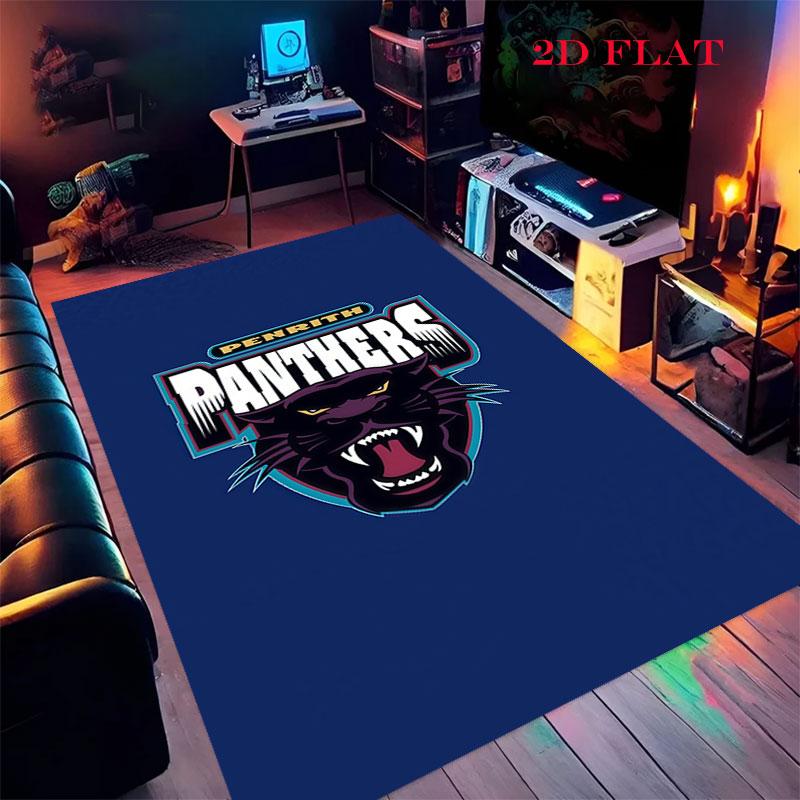 Penrith Panthers Roar Carpet Rug for Living Room Bedroom Home Sofa Decoration,Kids play Nonslip Floor Mat