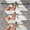 1/3Pcs  Harajuku Small Square Frame Glasses Women Retro Metal Eyeglasses Clear Reading Spectacle Blue Light Blocking Eyewear