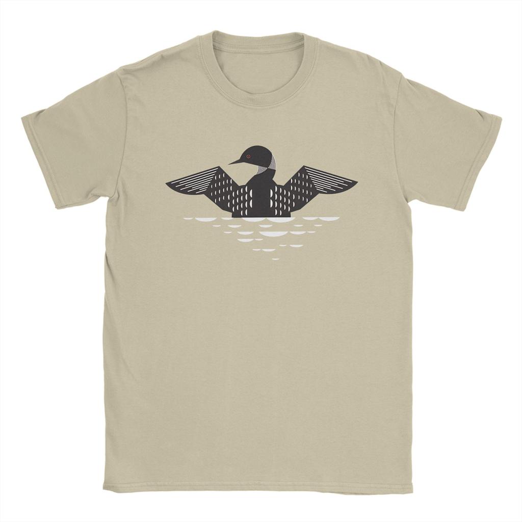 Geometric Loon Illustration T Shirt Unisex Pure Cotton Amazing TShirt O Neck Rebel Loon Tee Shirt Short Sleeve Clothes Summer