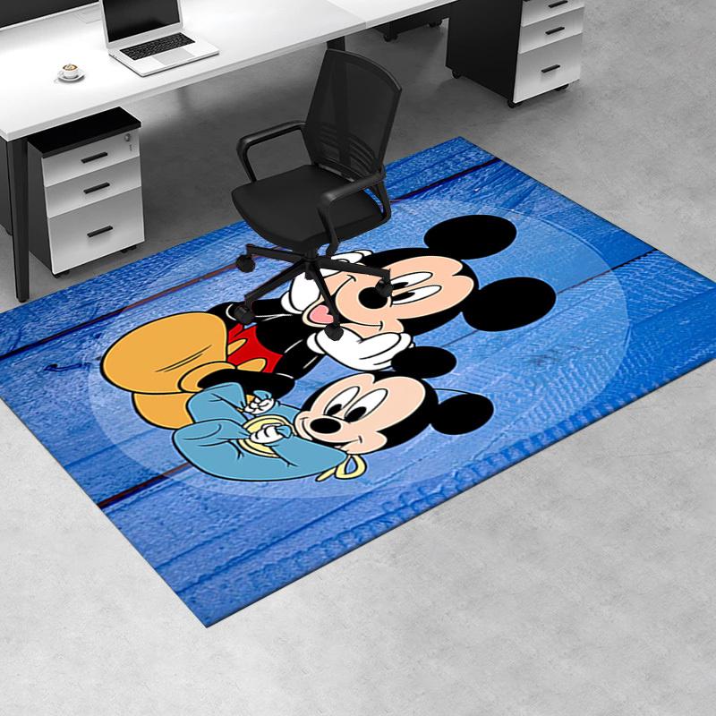 Office Rug Mickey Mouse, Cartoon Characters theme 3D Printed Anti-Slip Rug-Machine Washable for Living Room