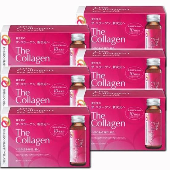 

пляшок х 6 Shiseido The Collagen Drink 50 мл х 10 пляшок х 6 коробок [10 коробок] (4909978206833-6)