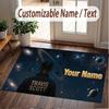 Custom Name Crystal Velvet Rug,Travis Scott Comfortable Anti Slip Floor Mat For Room Decoration