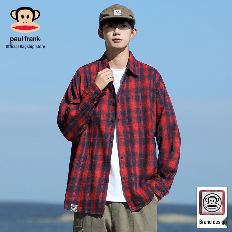 Paul Frank Men s Plaid Long Sleeve Shirt 3XL