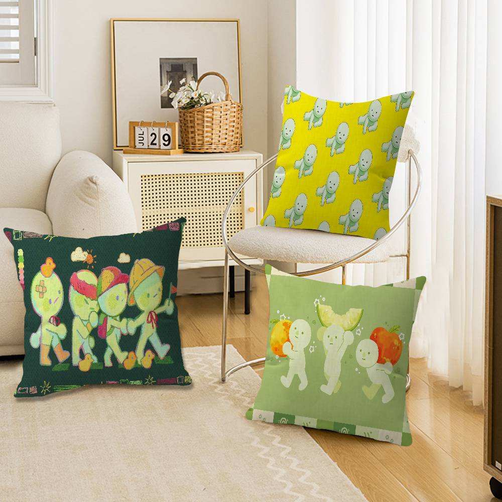 Cartoon Smiski Cushion Cover Pillowcase Upholstery Sofa Throw Pillow Home Decor Pillowcas