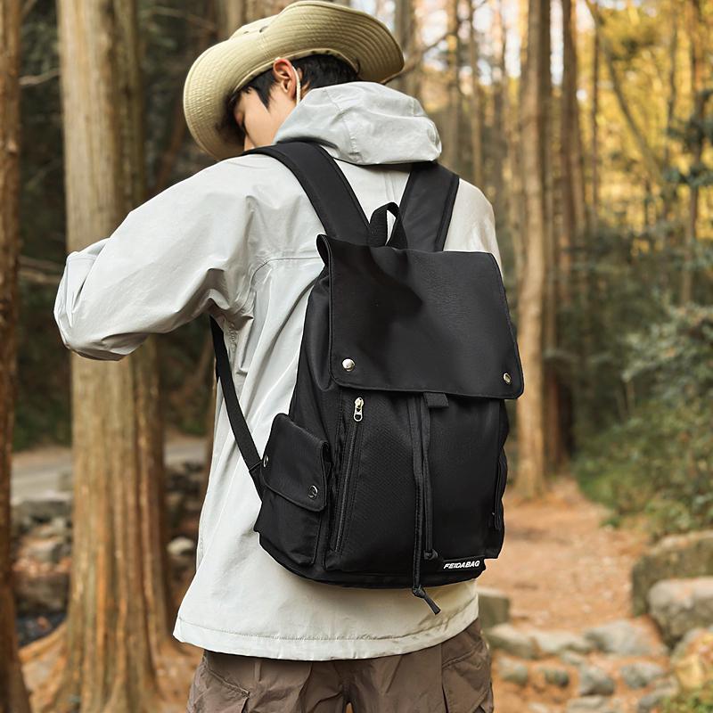Men Women Backpack Student Large Capacity Schoolbag Travel Computer Bag