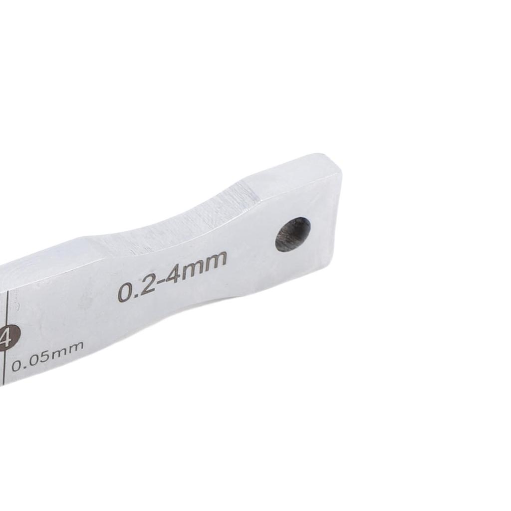 Stainless Steel Gap Gage 0.2-4mm Range 0.05mm Accuracy Multifunctional Taper Gage for Construction Railroads Welding Feeler Gage