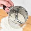 Handgehaltener halbautomatischer Mehlsieb aus Edelstahl zum Backen