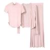 Korean Dongdaemun Three-Piece Set: High Neck T-shirt, Cardigan, and Fishtail Skirt for Women