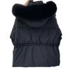 Winter new waist fox big fur collar down jacket women loose warm small thickened coat