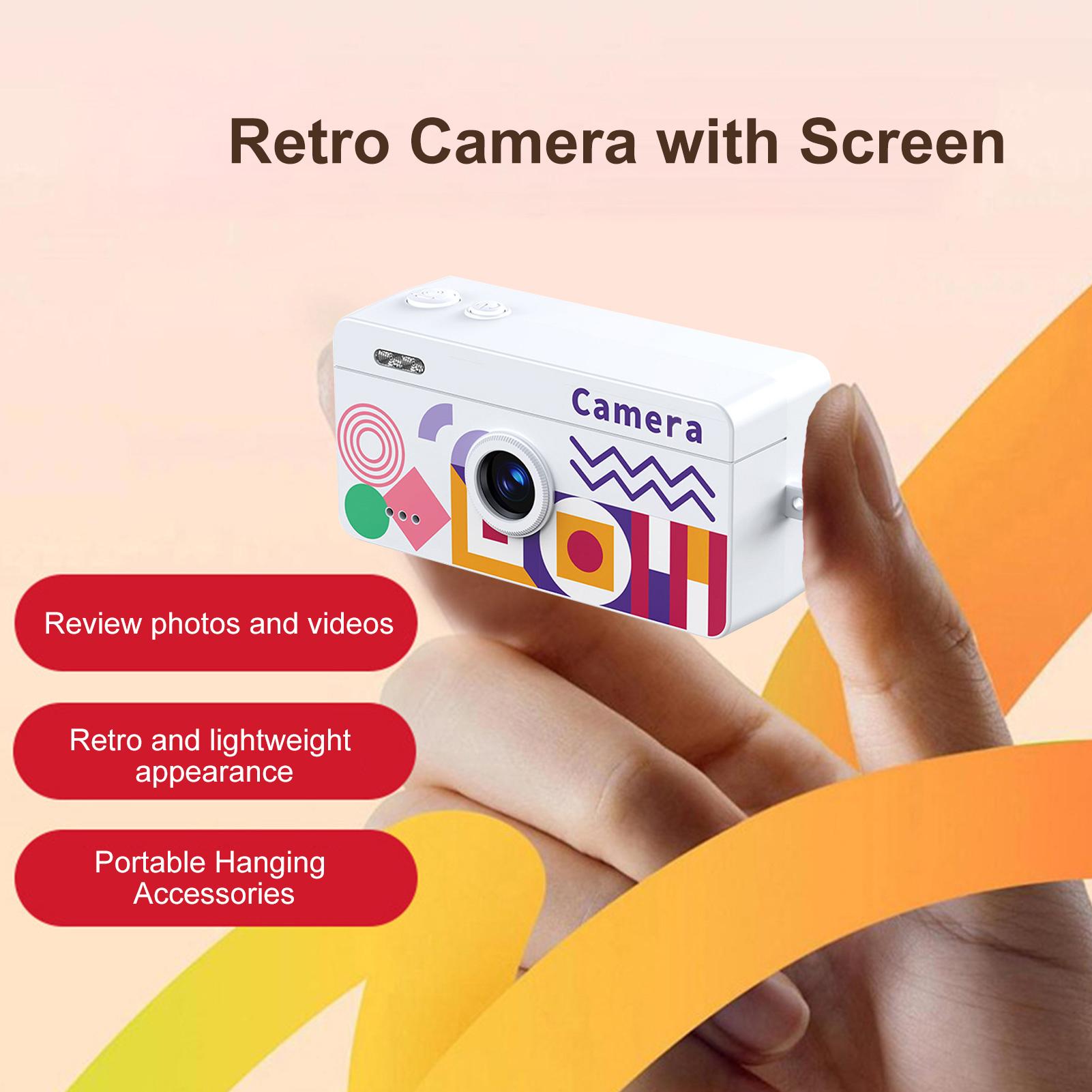 Keychain Digital Camera 1080P Portable Camera with 0.96 Inch LCD Screen for Photography
