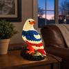 Adler Nachtlicht, Harz Adler Statue Schreibtischlampe mit warmem Schein, Handbemalte Vogel Skulptur für Heimdekoration