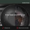ZISIZ 32cm No-Seasoning Non-Stick Cast Iron Wok
