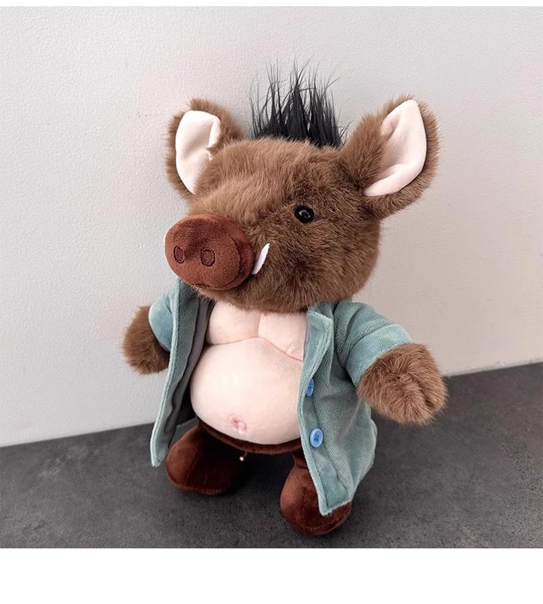 Internet Celebrity Style Black Myth: Wukong Zhu Bajie Plush Toy Backpack Pendant - Perfect Boyfriend Gift