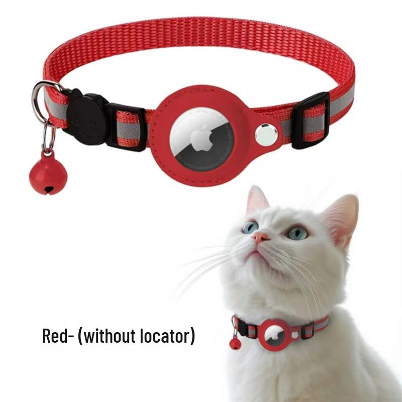 Cross-Border Pet Supplies: Airtag Tracker Collar with Anti-Lost Cat Bell