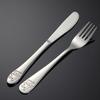 1pcs Children Stainless Steel Cutlery Dinnerware Cute Cartoon Bear Kid Tableware Dining Lunch Western Spoon Fork Knife