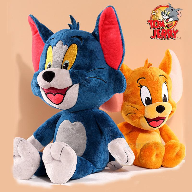 Anime Tom And Jerry Plush Toy Cartoon Movie Figures Cat Mouse Cute Plushies Stuffed Animal Doll Toys For Kids Gift