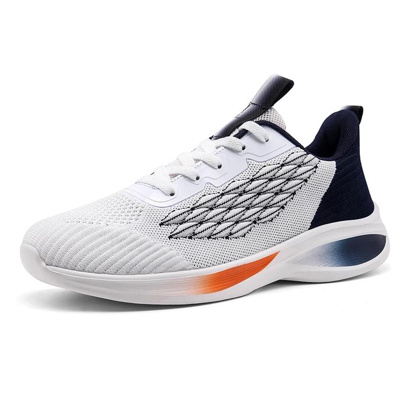 

Мужские кроссовки для бега, мужские дышащие, удобные, легкие, повседневные, спортивные кроссовки для ходьбы, спортивные кроссовки без застежек для ходьбы 45