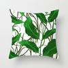 Leaf Print Pillow Cover Decorative Pillowcase Super Soft Wear Resistant Washable Easy Maintenance Cushion Case Decoration