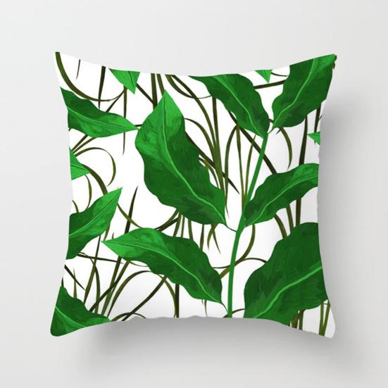 Leaf Print Pillow Cover Decorative Pillowcase Super Soft Wear Resistant Washable Easy Maintenance Cushion Case Decoration