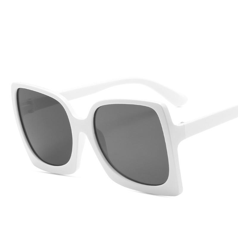 Fashion Oversize Square Sunglasses For Women Big Frame Luxury Brand Black Vintage Gradient Shades