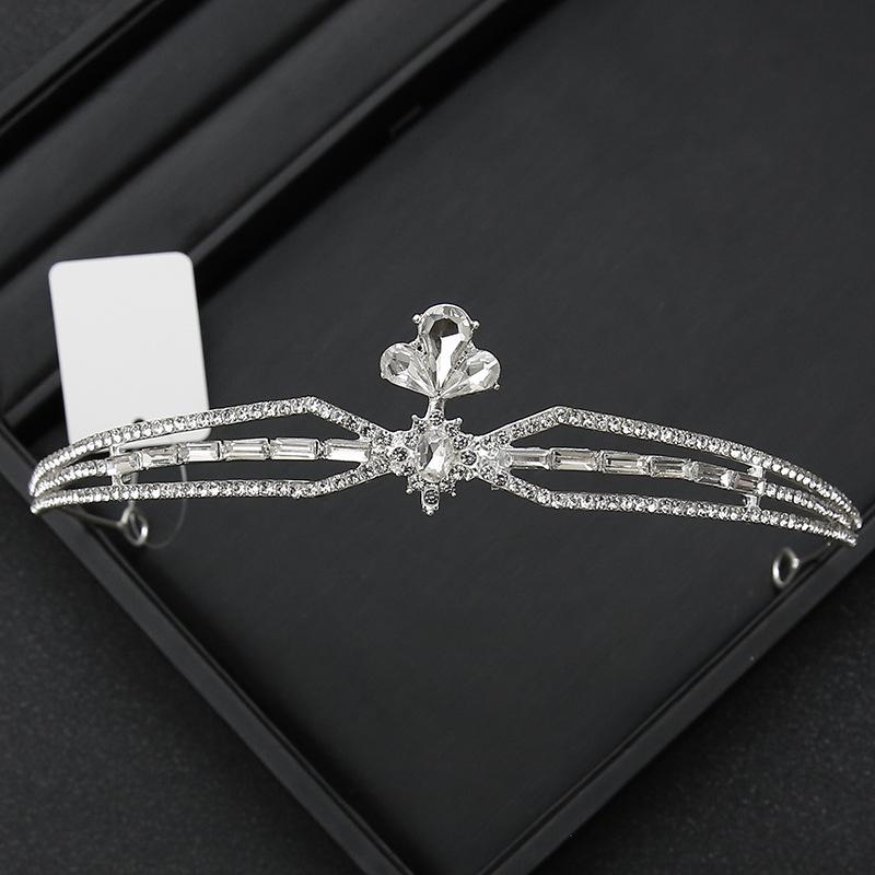Crown Tiara Bride  Rhinestone Crown  Wedding Dress  Adult Ceremony Birthday  Princess Hair Accessories  Children