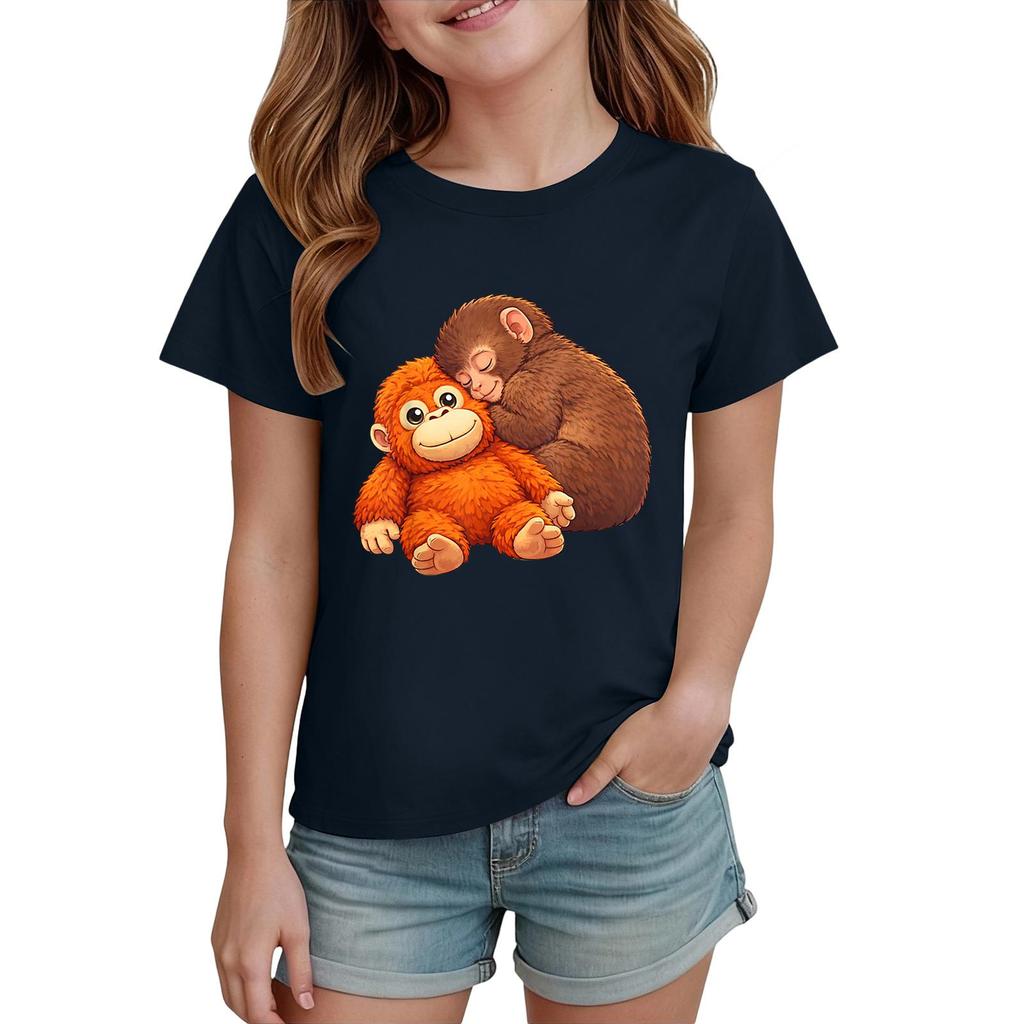 Boys' And Girls' Printed Fashion Casual Short-Sleeve T-Shirts